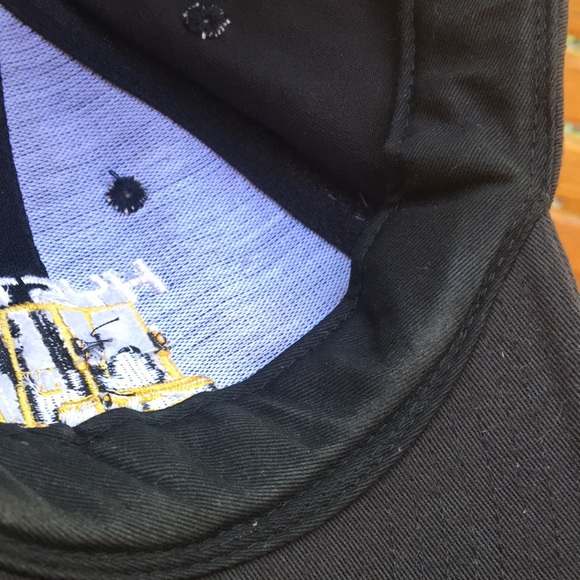 Hyster forklifts hat 6 panel faded Black SnapBack baseball style cap - Picture 11 of 12